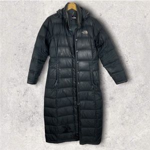 The North Face Triple C Black Goose Down Long Winter Coat Size Medium Parka M